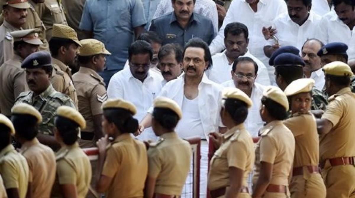 FIR filed against MK Stalin over protest at Marina Beach